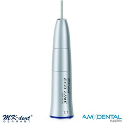 Mk-Dent  Eco Line Straight Handpiece Blue 1:1 Fibre Optic with Water