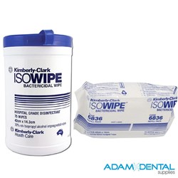 Kimberly-Clark Isowipes 70% Alcohol Disinfectant Wipes Canister & Refills