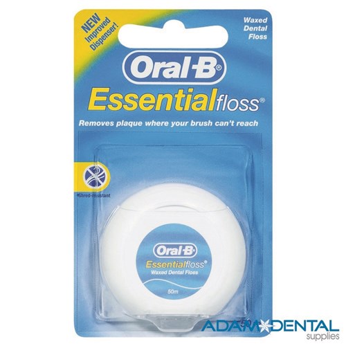 Oral B Essential Floss Waxed Mint 50m 6/pk
