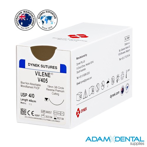 VILENE 4/0 X 45CM -19MM 3/8 CIRC RVRS PREM CUT 12/pk