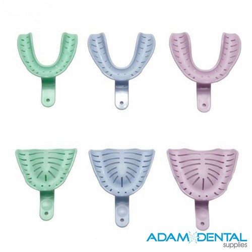 Edentulous Colour Impression Trays Disposable 12/pk