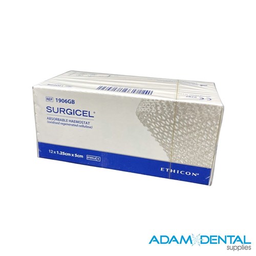 Ethicon Surgicel Absorbable Haemostat 12/pk 1.25x5cm