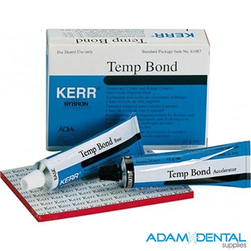 Kerr Temp-Bond 50g Base & 15g Accelerator Tube with Eugenol C-CLASS