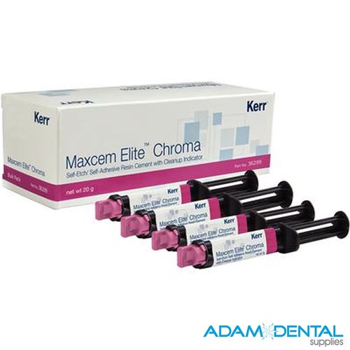 Maxcem Elite Chroma bulk pack Clear syringe 5gx 4 & 32 tips