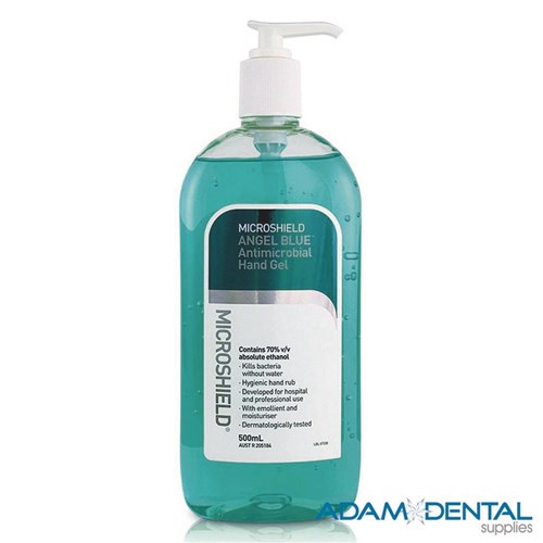Microshield Angel Blue Antimicrobial Gel - Hand Sanitiser 500ml