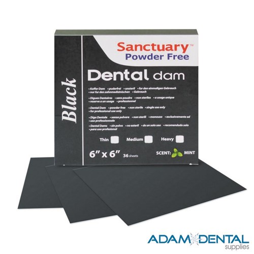 Sanctuary Rubber Dam Black Latex Medium