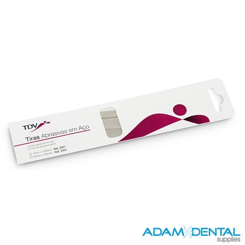 TDV Abrasive Steel Finishing Strips 12/pk