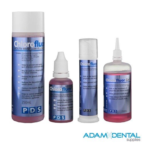PDS Chlorofluor Chlorexidine Gels & Mouth Rinses