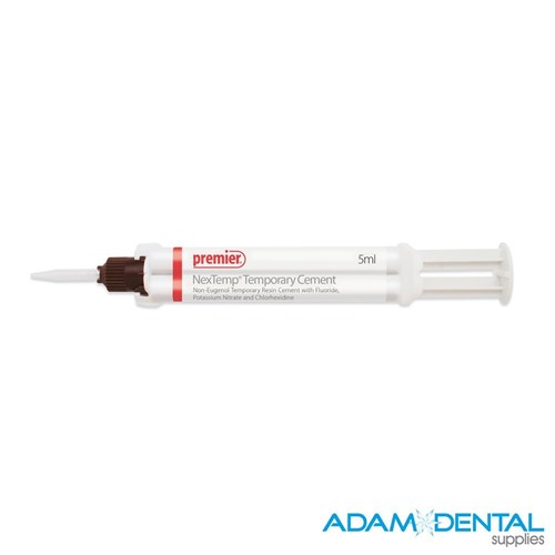 Premier NEXTEMP Temporary Resin Cement Standard Kit 5ml Syringe, 10 Mix Tips