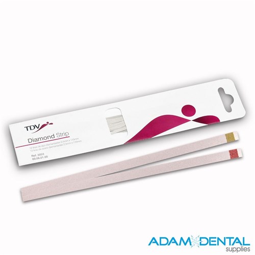 TDV Diamond Strips Fine Grit 2.5mm x 110mm 12/pk