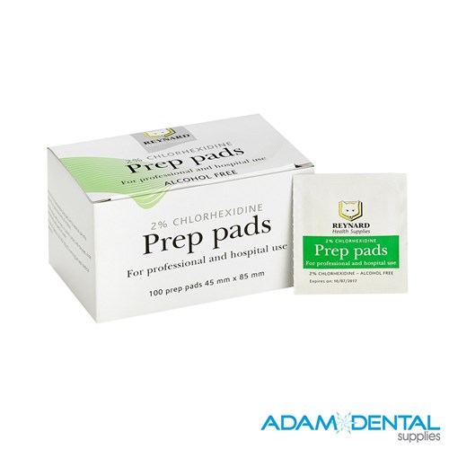 Reynard Prep Pads 2% Chlorhexidine, Alcohol Free OBSOLETE BY BM 09DEC2025